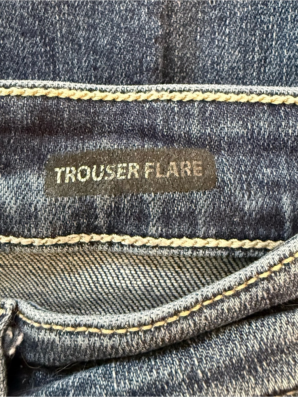 Judy Blue Dark Wash Distressed Trouser Flare Button Fly Jeans - Picture 8 of 8